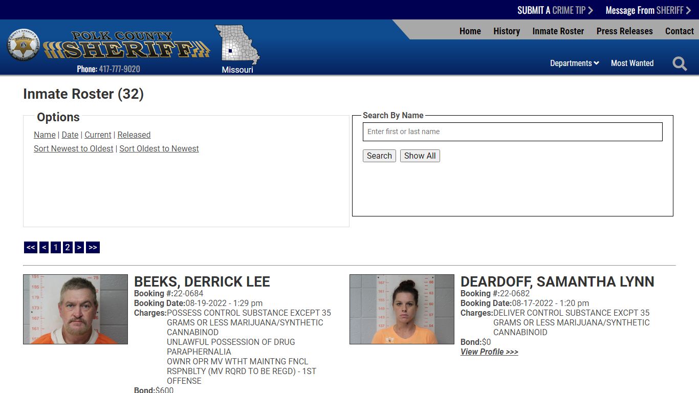 Inmate Roster - Current Inmates Booking Date Descending - Polk County ...